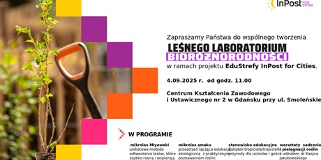 Laboratorium bioróżnorodności - zaproszenie